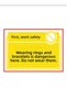Wearing a Ring and Bracelet Here Is Dangerous, Not Wearing It Is Decoy – 3 mm Forex Warning 25 cm × 35cm