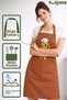 Kitchen Apron Set of 2 Stain-Resistant Water-Repellent Fabric Fade-Resistant Print Chef Golden Double Kitchen Apron - 4