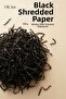 Zigzag Shredded Paper 500gr. BLACK 1 pc. Box Filling Material Tissue Shredded Decorative Filling Material