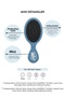 Mini Detangler Detangling Hair Brush Blue - 3