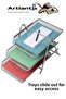 Colorful Metal Document Rack 3 in 1 Pack Desktop A4 File Organizer Paper Tray Metal Mesh Three Compartments - 2