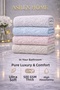 4-Piece Hand and Face Towel Set 100% Microcotton Premium Luxury 50X90 cm 500 Gsm (225Gr) Ultra Soft Cotton - 3