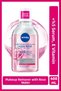 Aqua Rose Dual Phase Micellar Makeup Cleansing Water Containing Rose Water 400ml, Face Eye Lip, Brightening