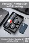 # Thermos Stainless Steel Cold Hot Camping Office Vacuum Thermos Set with 3 Cups and Gift Bag 550 ml