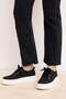 Black Canvas Lace-Up High Sole Women Retro Sneakers Takss25Sn00010 - 2