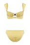 Sarı Bralette Kaplı Döküm Aksesuarlı Regular Normal Bel Bikini Takımı TBESS25BT00061 - 6