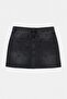 Siyah Az Esnek Mini Denim Şort Etek TWOSS26SR00052 - 12