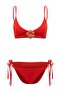 Pomegranate Flower Bralette Covered Accessory Regular Waist Regular Bikini Set Tbess26Bt00089 - 4