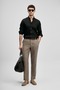 111010654 Pitaya Men's Linen Shirt Comfort Fit Men's Shirt Black - 4