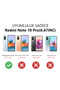 Redmi Note 10 Pro Compatible Hard Acrylic Back Silicone Edge Lens Protection Case Horse Patterned - 2