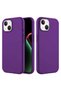 Apple iPhone 14 Plus Compatible Case with Velvet Inside and Erasable Launch Case Deep Purple