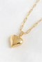 Heart Model Zircon Stone Stainless Steel Gold Color Women's Necklace - 65 cm - 5