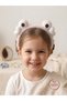 Hearted Frog Eyed Children's Crown Pink Plush Girl's Crown