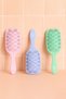 Go Green Paddle Detangler Wide Hair Brush for Thick Strands Hair Pink - 7