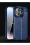 iPhone 13 Pro Max Case Leather Pattern Silicone with Camera Protection - 6