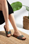 Pien Pedli Anatomical Comfortable Stone Buckled Beaded Women's Slipper - 3