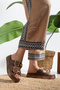 Pastel Gold Gold Buckle Detail High Sole Women's Slipper Days of Leisure Beach Beach Pool Slipper - 2