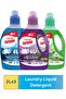 Laundry Detergent Liquid Power Gel (2L × 3 Pack) (Blue, Jasmine & Lavender)