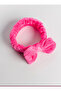 Pink Plush Spa Set - 2 Piece Towel Washing Wristbands and Elastic Hair Band Set - 3