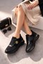 Lace Detailed Trend 5 cm Platform High Sole Women's Sneakers Sports Shoes - 6