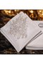 Gold Stone Napkin 34X34 cm – Promise Engagement Table Napkin, Event Table Napkin, Embroidered Dowry Napkin - 2