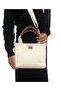 Genuine Leather Women's Crisscross Straps Bag - 3