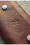 محفظة - تصميم طويل ورفيع من الجلد الأصلي من فريسكو، متعدد البطاقات - بني - 7
