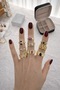 Pink Black Stone Serçek Finger-Joint Ring - 3