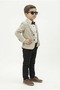 Shirted Boy's Suit (Set of 4 with Bow Tie) Sb00792 Beige - 2