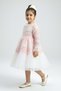Girl's Tulle Ruffle Design Special Occasion Dress M00793 Pink - 3