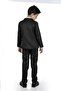 Boy's Vest Piece Suit, Pants, Shirt, Bow Tie and Jacket Full Suit Sb523 Black - 2