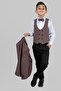 Boy's gabardine vest, jacket, and pants set - formal outfit - 3