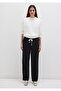 Black Trousers with Lace-Up Waist 1010945 -900 - 4