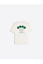 Cute Duppy Printed Crew Neck Oversize Trendy Women's T-Shirt