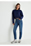 Cindy Classic Denim Shaded Dark Blue Jean Trousers 100277 -87925 - 2