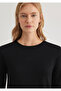 Long Sleeve Black T-Shirt Fitted / Body Fitted Cutout 1612908 -900 - 5