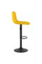 Scaune de bar, 2 buc., galben, catifea - 5