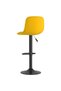 Scaune de bar, 2 buc., galben, catifea - 6