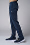 Men's White Cotton Stand Collar Tracksuit Set 3960 - 6