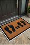 Family Footprints Decorative Door Mat - 2