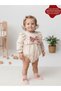 Gale Long Sleeve Lace Detailed Special Occasion Holiday Baby Girl Romper