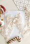 Three-Dimensional Floral Cream-Colored Organza Ballerina Bow Clip - 3