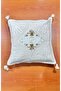 (2 Pcs) Buldan Handwoven Throw Pillow Cover 100% Cotton Laced with Guipure Lace 43X43 - 4