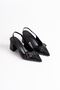 Keira Premium Black Women's Heeled Shoes