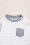 Girl's & boy's printed pajama set with pocket detail & long sleeves - 4