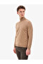 سترة تريكو أساسية ذات ياقة مدورة من Camel Slim Fit 50314202-VR015 - 4
