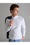 Ecru Slim Fit Half Turtleneck Basic Knitwear Sweater 50314176-Vr019