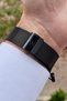Black Color Wicker Cord 2 Year Warranty Calendar Men's Wristwatch - 3