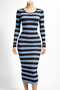 Rochie cu dungi orizontale - 3