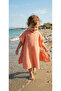 100% Cotton Double Layer Baby Muslin Poncho / Towel / Bathrobe / Sea (2 -5 Years)